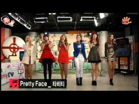 121120 TAHITI - "Pretty Face" at SonbadakTV