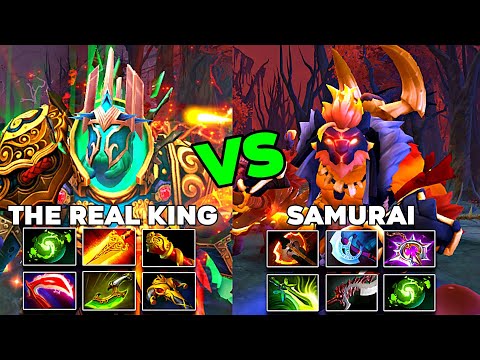 EPIC BATTLE!!! The Real King Wraith King vs Samurai Juggernaut Insane Late Game - DotA 2