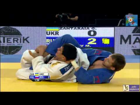 Judo 2014 European Championships Montpellier: Zantaraia (UKR) - Pulyaev (RUS) [-66kg] bronze