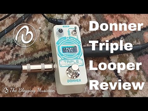 Donner Triple Looper Guitar Pedal Loop Pedal with Screen 3 Loops