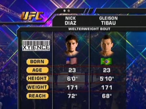 Nick Diaz vs Gleison Tibau full fight