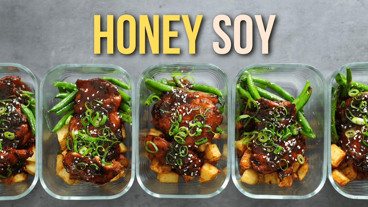 High Protein Honey Soy Chicken Meal Prep 