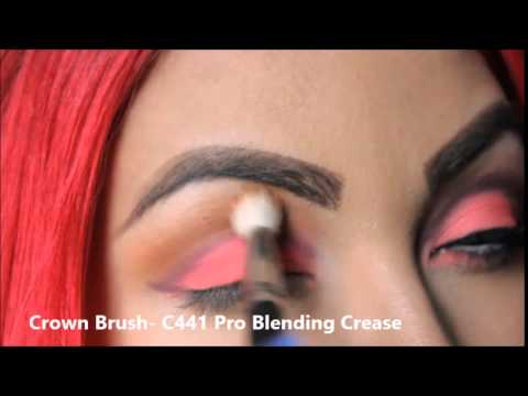 Eyeshadow Makeuplook l Hot Pink & Purple Crease l Gum Drop l