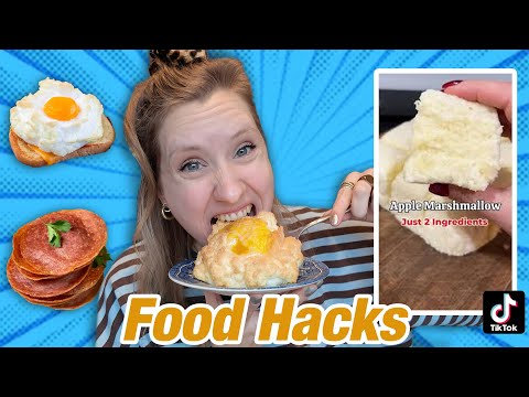 Salami chips?! Apple marshmallows?! I'm testing food hacks // Rosalie Boom #277
