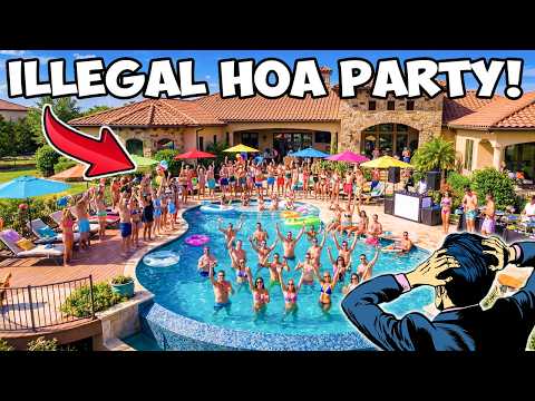 HOA Karen Had Illegal Pool Party On My Property, so I drained it in front of her Guests!