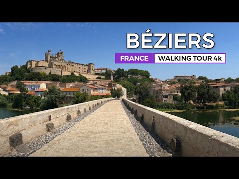 Béziers, France - La ville millénaire entre histoire et traditions | Walking Tour 4K