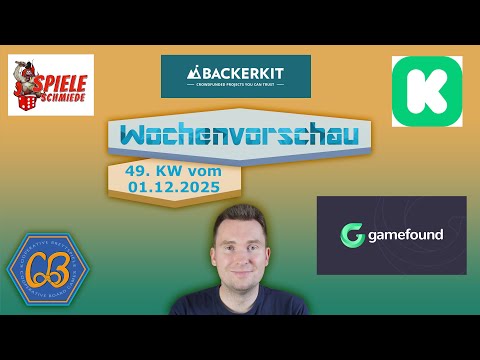 KW 49 - Überblick neuer kooperativer Spiele via Kickstarter, Gamefound und Spieleschmiede 12/2025