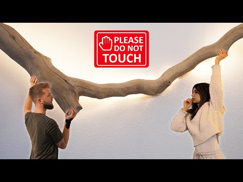 Illuminated 3-meter branch as a lamp! | MichaelInDev