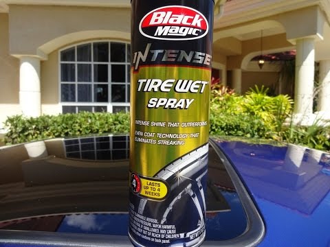 Black Magic Intense Tire Wet Spray Review and Test on my 2001 Honda Prelude