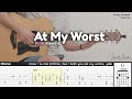 At My Worst - Pink Sweat$ | Fingerstyle Guitar | TAB + Chords + Lyrics