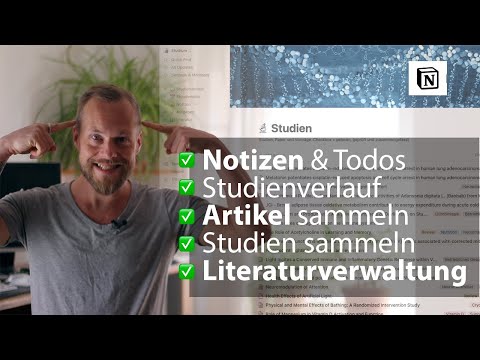 Studium organisieren: Tutorial für Notion in 45 Minuten – Todos, Notizen, Literaturverwaltung & mehr