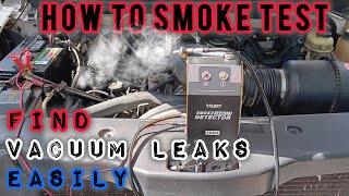 How to smoke test your car or truck for vacuum leaks with a smoke machine