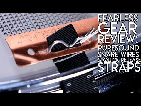 Fearless Gear Review   Puresound Blasters  Snare Wires & Speed Release Straps