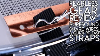 Video thumbnail for Fearless Gear Review   Puresound Blasters  Snare Wires & Speed Release Straps by SpectreSoundStudios