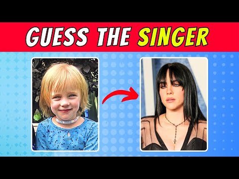 Guess the Singer by the Childhood Photo (2024) | QUIZ WAVEZ