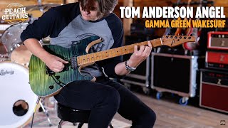 Video thumbnail for No Talking...Just Tones | Tom Anderson Angel | Satin Gamma Green WakeSurf Satin w/Binding by Peach Guitars