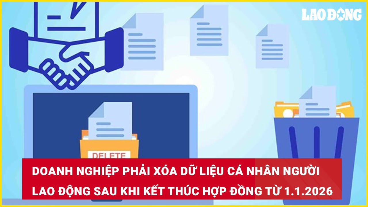 Doanh nghiệp phải xóa dữ liệu cá nhân người lao động sau khi kết thúc hợp đồng từ 1.1.202