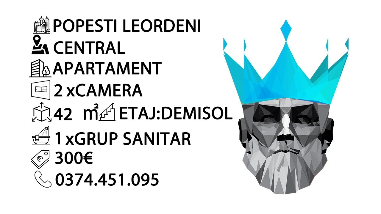 Tur video 2 camere | Popesti- Leordeni | terasa | semidecomandat | Pet friendly |