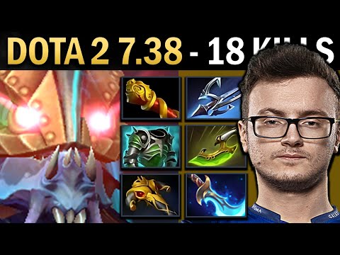 Slardar Gameplay Miracle with MKB and 18 Kills - Dota 7.38