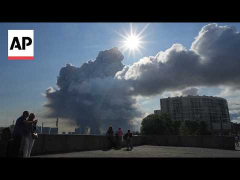 Video Thumbnail: Biggest Russian retailer faces Ukrainian drone attacks on warehouse facilities