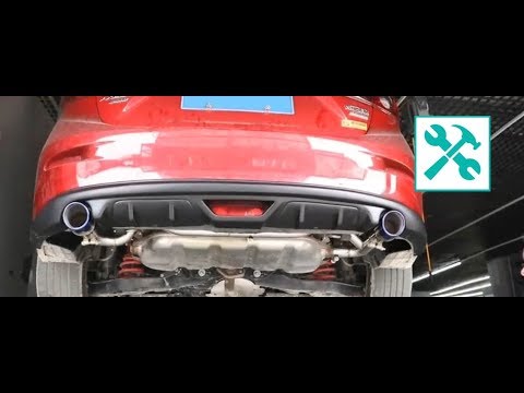 Mazda 3 | EXHAUST pipe & BUMPER spoiler INSTALLATION 🛠️