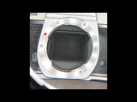 Slow motion film camera shutter demonstration 1/1000 of a second