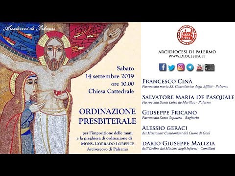 Ordinazione Presbiterale  di tre diaconi del Seminario Arcivescovile e due religiosi