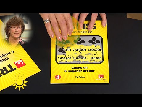 Dagens trisskrapare Anita kommer från Ödeshög: "Då kan du ju åka taxi till cent - Nyhetsmorgon (TV4)