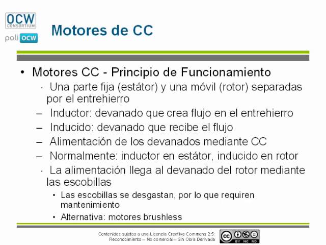 Vídeo relacionado con Motores de corriente continua (Electricidad y Electrónica)