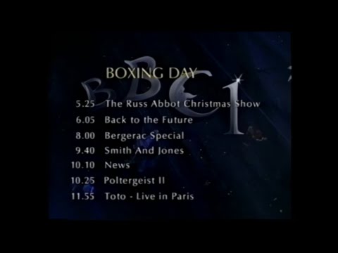 Working Mother Blues: BBC1 Junctions, News and Weather, Christmas Day 1990