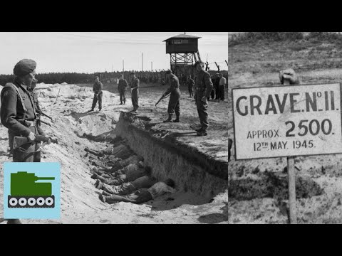 Burying The Bodies Of 20,000 Bergen-Belsen Concentration Camp Prisoners