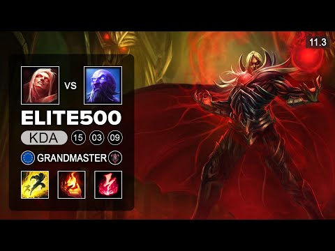 Elite500 Vladimir Mid vs Ryze - EUW Grandmaster Patch 11.3