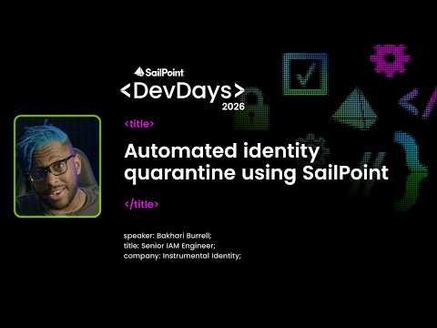 Automated identity quarantine using SailPoint