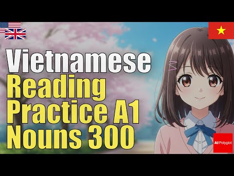 Vietnamese Reading Practice A1 Nouns 300 | Natural Listening | Must-Know
