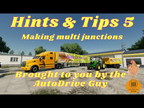 Farming Simulator 22 - AutoDrive tutorial 5 - Making multi junctions