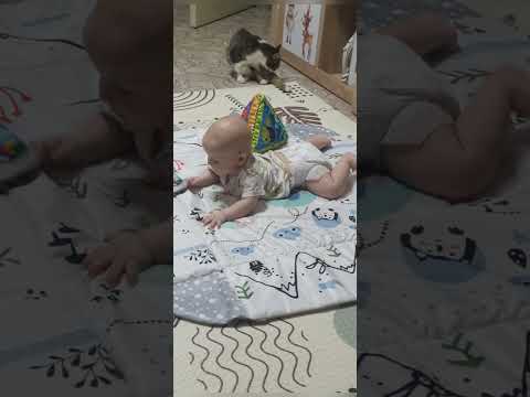 Мой коврик — моя площадка для открытий #4месяца #baby