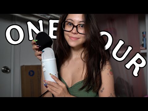 1 Hour ASMR: Mic Triggers Loop 🌀 mic pumping, tapping, scratching, mouth sounds