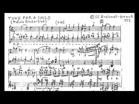 Sophie Carmen Eckhardt-Gramatté - Tune for a Child for Piano (Score video)