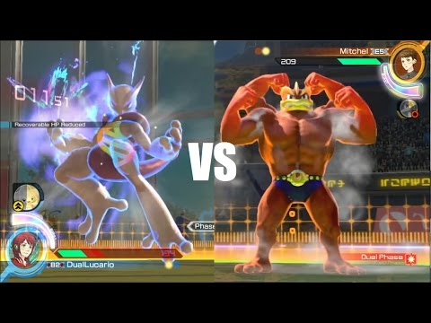 MEWTWO VS MACHAMP Pokken Tournament Machamp Gameplay #6