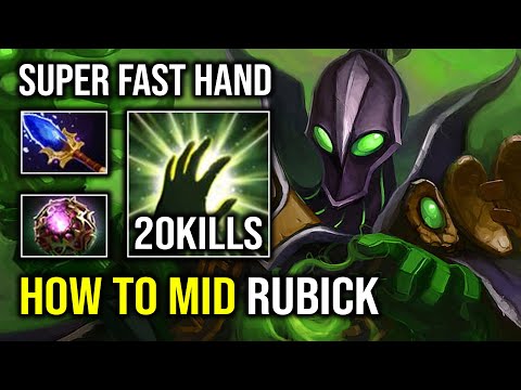 How to Play Mid Rubick in 7.33 with Skill Spam Super Fast Hand Copy Everything Dota 2