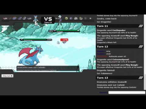 Pokèmon showdown-monotype dragon vs fairy