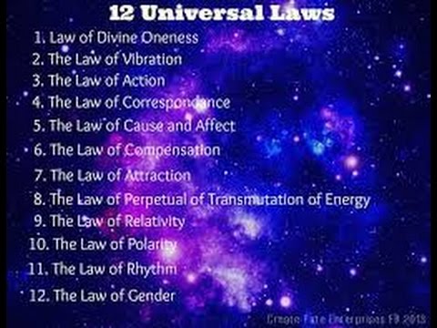 The Twelve Universal Laws