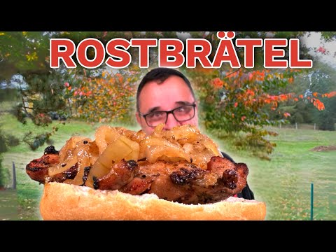 ROSTBRÄTL BURGER GRILLING --- Klaus grills
