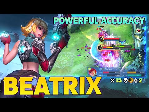 Beatrix Powerful Accuracy! Top Global Beatrix By SlashX ~ Mobile Legends