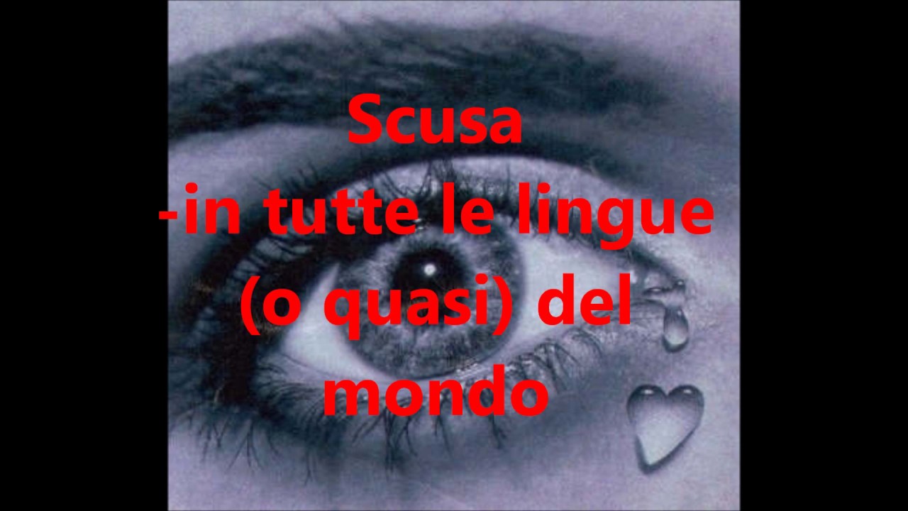 Scusa in tutte le lingue del mondo . Excuse in all languages ​​of the world
