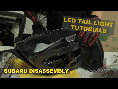 How to cut open Subaru Impreza tail lights! (04-07 OEM lights)