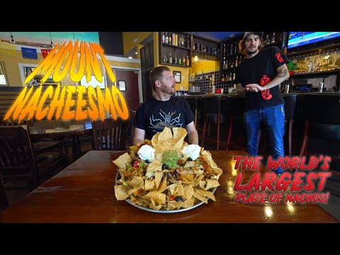 EATING THE WORLD'S LARGEST NACHOS FROM MAN VS. FOOD |  MICHIGAN