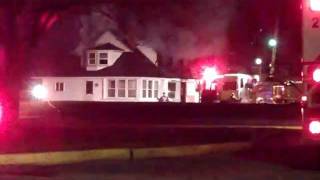 preview picture of video 'house fire in luna pier michigan'