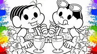 Turma da Mônica em Portugues Magali Diversão nas Férias | Colorir Desenhos Cartoons para crianças