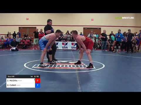 2018 Marine Corps US Open/Masters B Greco Roman 100 Semis - Zachary McGillis (MNST) Vs. Quinn Coll
